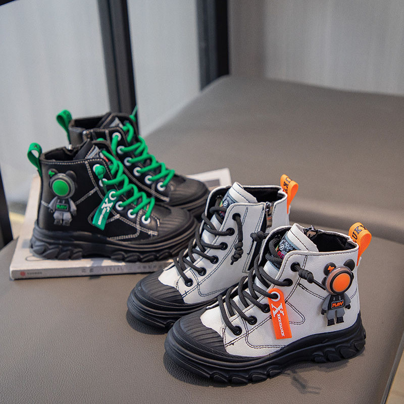 Παιδικές μπότες Αγόρια Φθινόπωρο Χειμώνας Martin Μπότες για κορίτσια Μόδα Princess Μπότες Φοιτητικά παπούτσια Νέα casual παπούτσια Αντιολισθητικές μπότες