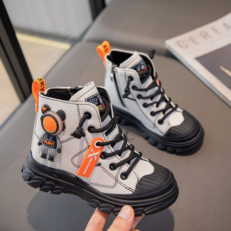 Παιδικές μπότες Αγόρια Φθινόπωρο Χειμώνας Martin Μπότες για κορίτσια Μόδα Princess Μπότες Φοιτητικά παπούτσια Νέα casual παπούτσια Αντιολισθητικές μπότες