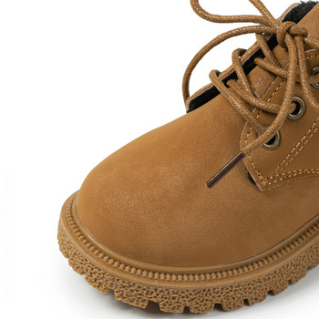Παιδικά δερμάτινα μποτάκια Νέα 2023 Φθινόπωρο Χειμώνας Παιδική μαλακή αντιολισθητική εξωτερική σόλα από καουτσούκ Ζεστά μποτάκια για αγόρια για κορίτσια casual παπούτσια