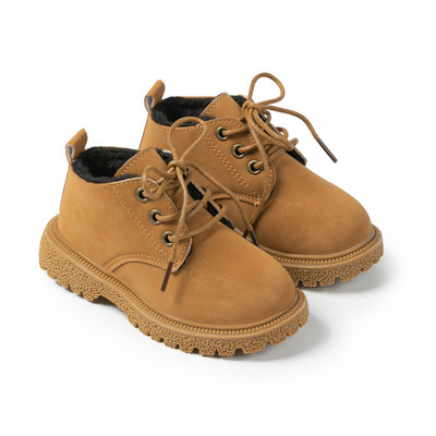 Παιδικά δερμάτινα μποτάκια Νέα 2023 Φθινόπωρο Χειμώνας Παιδική μαλακή αντιολισθητική εξωτερική σόλα από καουτσούκ Ζεστά μποτάκια για αγόρια για κορίτσια casual παπούτσια