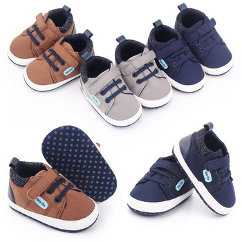 Нова марка Новородено бебе Тенис Бебешки маратонки с мека подметка Обувки за 1-годишно момче Обувки за малки деца Първи маратонки Рокля за кукли Подаръци