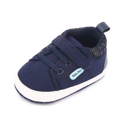 Νέα ολοκαίνουργια παπούτσια πάνινα παπούτσια για βρέφη με μαλακή σόλα για μωρά νεογέννητα τένις για αγόρι 1 έτους Παπούτσια για νήπια First Trainers Δώρα κούκλας