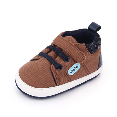 Νέα ολοκαίνουργια παπούτσια πάνινα παπούτσια για βρέφη με μαλακή σόλα για μωρά νεογέννητα τένις για αγόρι 1 έτους Παπούτσια για νήπια First Trainers Δώρα κούκλας
