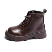 COZULMA Φθινοπωρινά χειμερινά παπούτσια για κορίτσια για αγόρια Μόδα δερμάτινα μποτάκια Παιδική πλατφόρμα Κοντά μποτάκια αστραγάλου Παιδικά παιδικά παπούτσια 26-36