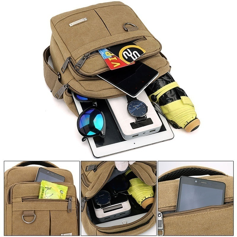 Nova modna muška platnena torba Ležerna ručna torba Torba na rame Messenger torba