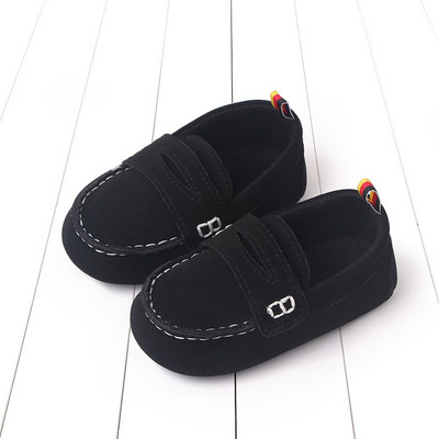 Ρετρό δερμάτινα βρεφικά παπούτσια Νεογέννητα αγόρια για κορίτσια Πολύχρωμα παιδικά παπούτσια Αντιολισθητική σόλα από καουτσούκ First Walkers Βρεφικά νεογέννητα μοκασίνια