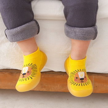 0-4 години Бебешки обувки за малко дете Детски чорапи Обувки Нехлъзгаща се мека подметка Обувки с анимационна гумена подметка Обувки за момчета и момичета Обувки за малки деца
