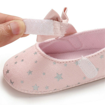 Прохождащи момичета Обувки за детско креватче Новородени бебета Момичета Момчета Bowknot Мека подметка Ежедневни обувки Бебешки обувки Обувки за момичета