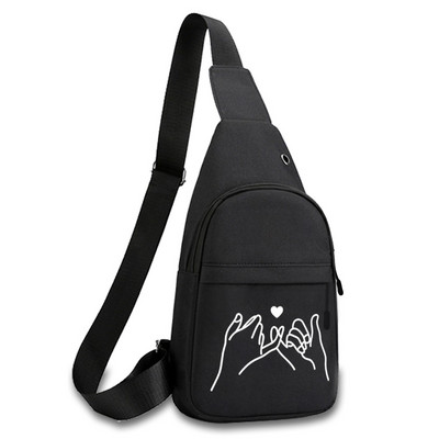 Ανδρική Τσάντα στήθους Μόδα Τσάντα Τηλεφώνου Τσέπη Σταυρός Σώμα Λαιμός Πλευρά ώμος Μικρό Πακέτο Fanny Εκτύπωση Anime Τσάντες γυμναστικής χιαστί εξωτερικού χώρου