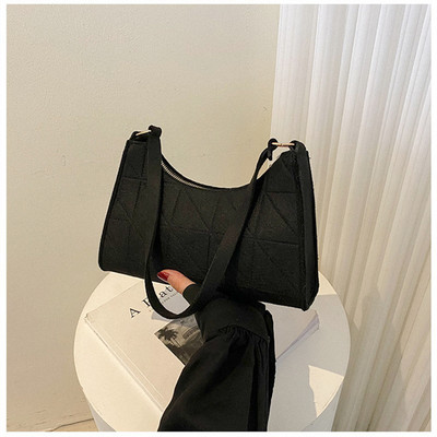 ISKYBOB Γυναικεία ρετρό τσάντα μασχάλης τσάντα μονόχρωμη τσάντα ώμου 2023 Φθινοπωρινό casual τσαντάκι ελαφρύ βάρος τσάντα χιαστί 2024 Μοντέρνα