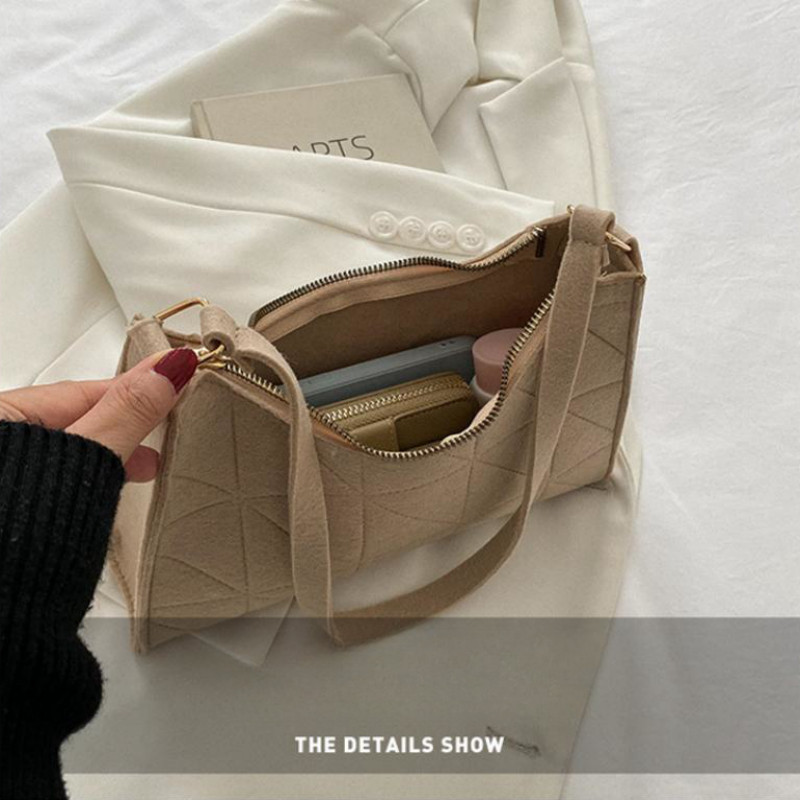 ISKYBOB Γυναικεία ρετρό τσάντα μασχάλης τσάντα μονόχρωμη τσάντα ώμου 2023 Φθινοπωρινό casual τσαντάκι ελαφρύ βάρος τσάντα χιαστί 2024 Μοντέρνα