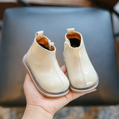 Dječje kožne gležnjače Vodootporne dječje Chelsea čizme Dječaci Djevojčice Zimske čizme za snijeg Modna ležerna cipela za malu djecu