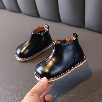 Dječje kožne gležnjače Vodootporne dječje Chelsea čizme Dječaci Djevojčice Zimske čizme za snijeg Modna ležerna cipela za malu djecu