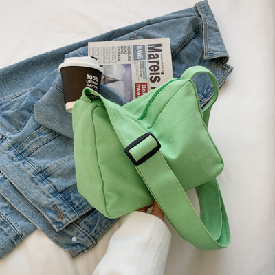 2023 Νέα υφή πάνινη τσάντα μόδας Απλή ρετρό Commuter τσάντα με έναν ώμο Γυναικεία μικρή τετράγωνη τσάντα