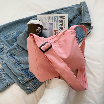 2023 Νέα υφή πάνινη τσάντα μόδας Απλή ρετρό Commuter τσάντα με έναν ώμο Γυναικεία μικρή τετράγωνη τσάντα