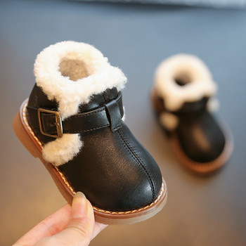 Χειμερινά νεογέννητα κοριτσάκια Ζεστές βελούδινες μπότες για μικρά αγόρια First Walkers Μπότες Παπούτσια Μποτάκια 1 2 3 4 Χρόνια Μόδα Chelsea Boots