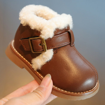 Χειμερινά νεογέννητα κοριτσάκια Ζεστές βελούδινες μπότες για μικρά αγόρια First Walkers Μπότες Παπούτσια Μποτάκια 1 2 3 4 Χρόνια Μόδα Chelsea Boots