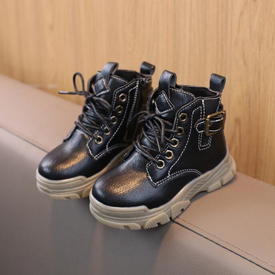 Παιδικές μονές μπότες 2023 Φθινόπωρο βρετανικό στυλ Ρετρό μπότες αστραγάλου ελαφριές παιδικές μπότες Martin Μόδα Δερμάτινες μπότες για αγόρια