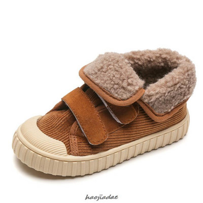 Παιδικές μπότες για κορίτσια Αγόρια Ζεστές μπότες για το χιόνι Νέες άνετες παιδικές χειμερινή μόδα Casual βελούδινα παιδικά παιδικά παπούτσια