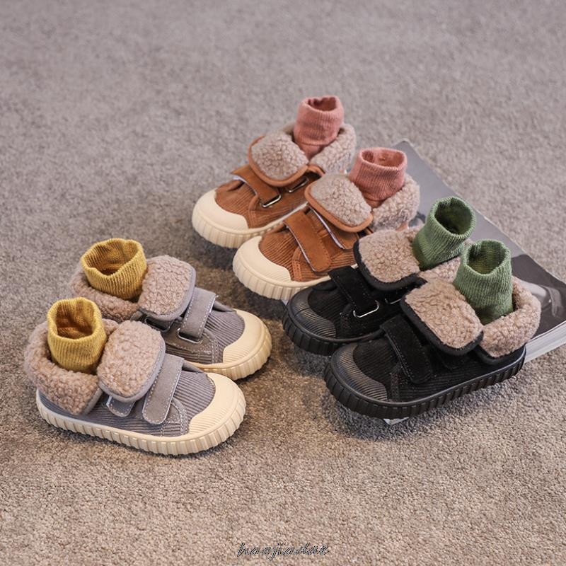 Παιδικές μπότες για κορίτσια Αγόρια Ζεστές μπότες για το χιόνι Νέες άνετες παιδικές χειμερινή μόδα Casual βελούδινα παιδικά παιδικά παπούτσια