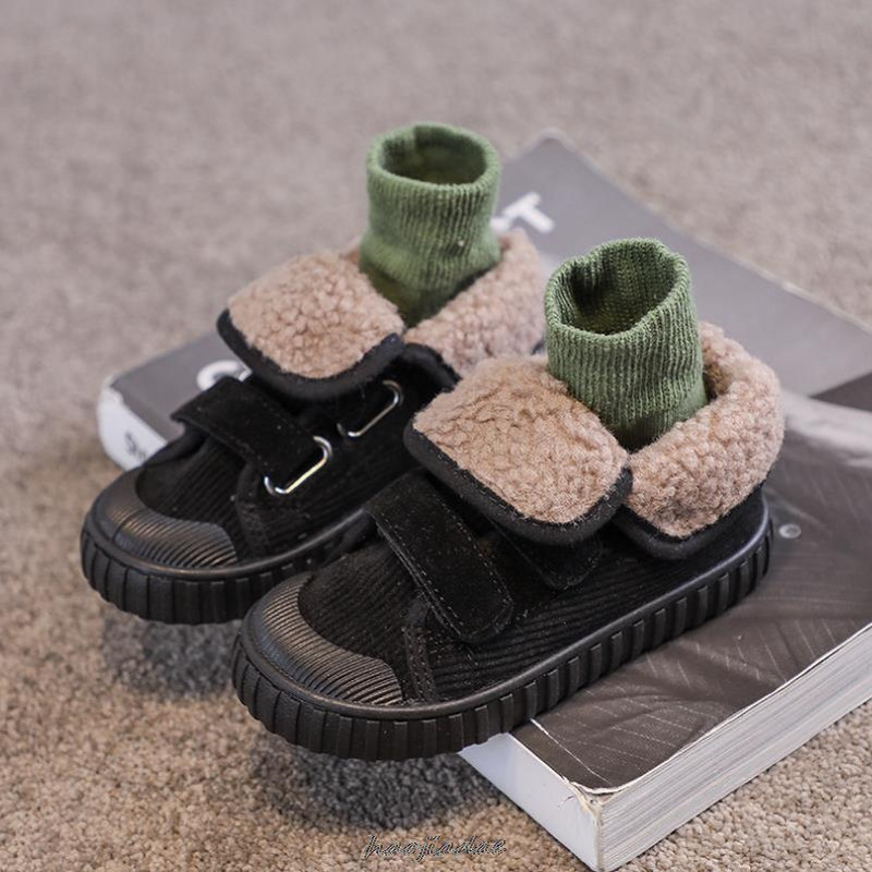 Παιδικές μπότες για κορίτσια Αγόρια Ζεστές μπότες για το χιόνι Νέες άνετες παιδικές χειμερινή μόδα Casual βελούδινα παιδικά παιδικά παπούτσια