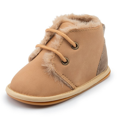 KIDSUN Zimske dječje čizmice za snijeg Tople cipele za dojenčad, dječake i djevojčice, gumene potplate, protuklizne meke cipele za prve hodače za krevetić