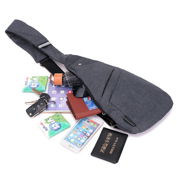 малка чанта против кражба с прашка за едно рамо спортна чанта водоустойчива малка чанта за гърди тънка мини чанта през рамо дропшиппинг