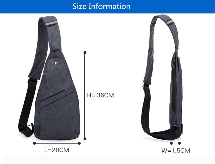 väike vargusvastane kotikott ühe õlaga spordikott veekindel reisi väike rinnakott õhuke mini crossbody kott dropshipping