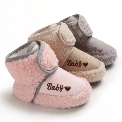Обувки за новородено, момчета, момичета, маратонки за малко дете, меко дъно, обувки за бебета, топли ботуши за сняг KF684