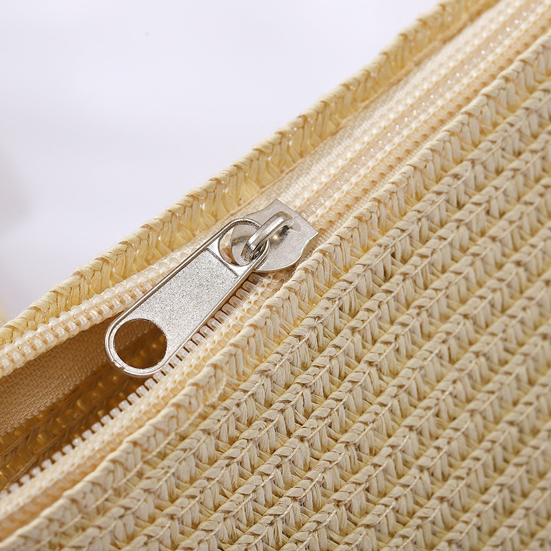 Noua geantă de umăr de vară pentru copii, fete, creativă, de culoare pură, geantă de mesager de paie, geantă pentru copii, mini geantă drăguță prințesă