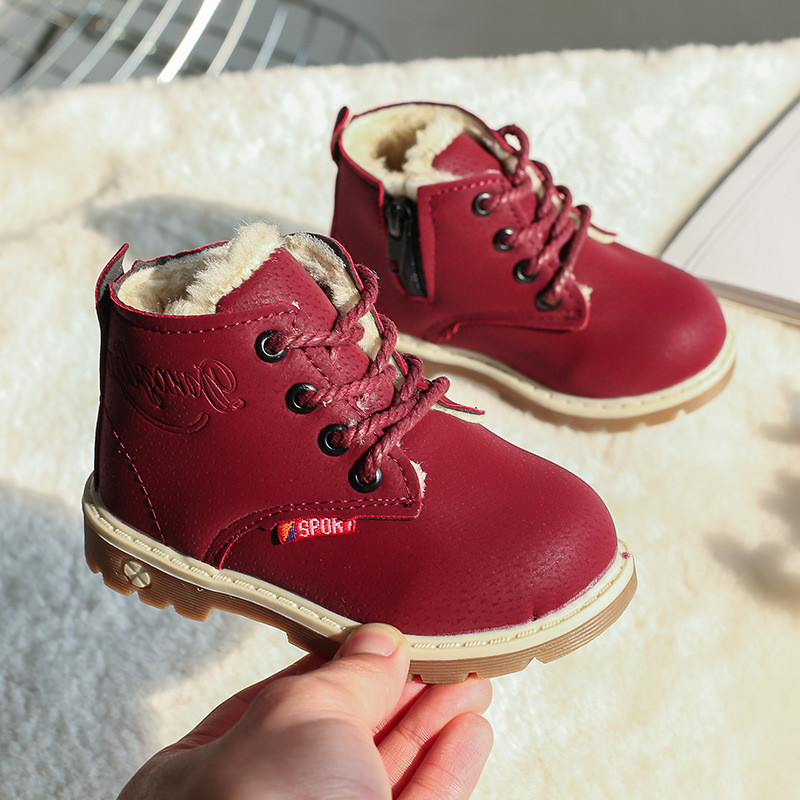 Noua iarnă pentru bebeluși, fete, băieți, cizme de zăpadă, calde, în aer liber, pentru copii, impermeabile, anti-alunecare, pentru copii mici, cizme de pluș, pantofi din bumbac pentru sugari