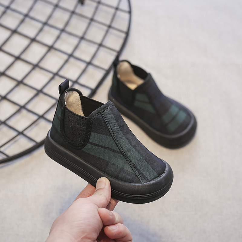 Φθινοπωρινά χειμερινά νέα μποτάκια για κορίτσια Λούτρινα ζεστά βαμβακερά παπούτσια Παιδικά αθλητικά παπούτσια καμβά για αγόρια Αντιολισθητικές μπότες για το χιόνι