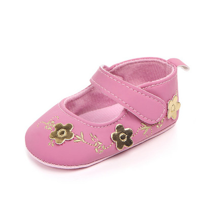 2023 Big Bow Παιδικά Παπούτσια για νεογέννητο Floral Ebroidery Baby Soft Sole First Walker Αντιολισθητικά παιδικά παπούτσια για κορίτσια Prewalker
