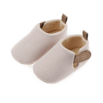 Бебешки обувки за малко дете пролет и есен ретро памук и лен бебешки обувки за момчета и момичета неплъзгащи се обувки новородено First Walker