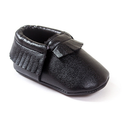 Pantof auriu pentru bebelusi baieti Mocasini pentru copii Pantofi Bebe pentru copil mic First Walker Pantofi pentru nou-nascuti cu franjuri moale din PU Șosetă moale din piele PU