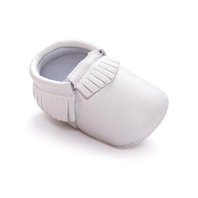 Pantof auriu pentru bebelusi baieti Mocasini pentru copii Pantofi Bebe pentru copil mic First Walker Pantofi pentru nou-nascuti cu franjuri moale din PU Șosetă moale din piele PU