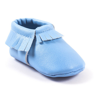 Pantof auriu pentru bebelusi baieti Mocasini pentru copii Pantofi Bebe pentru copil mic First Walker Pantofi pentru nou-nascuti cu franjuri moale din PU Șosetă moale din piele PU