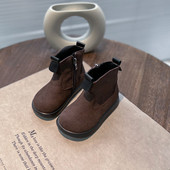 Dječje čizme za dječake Proljeće i jesen u korejskom stilu Novo 2023. Kratke čizme Mekani potplat Modne dječje Chelsea čizme jednobojne