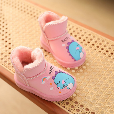 Baby Snow Boots Βαμβακερά παπούτσια Χειμερινά Νέα Casual ζεστά αγόρια Μαλακά παιδικά παπούτσια Παιδικά κοριτσίστικα βελούδινα παπούτσια 2023 Cartoon Dinosaur