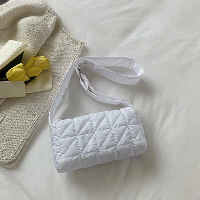 Νέα μόδα Space Pad Βαμβακερές γυναικείες τσάντες ώμου Χειμερινές νάιλον γεμισμένες καπιτονέ τσάντες αγορών Γυναικείες casual τσάντες χιαστί Τσάντες