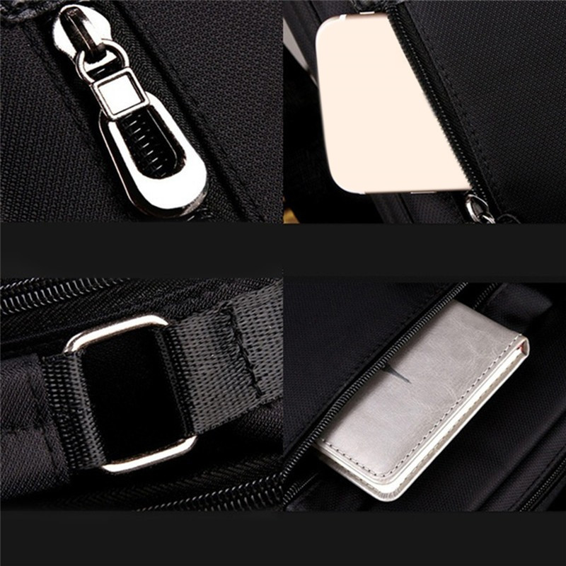 Ärimeeste õlakott Oxford veekindel käekott Mood meeste käekott Tõmblukk Klassikalised Crossbody kotid