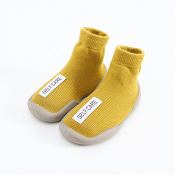 Бебешки момчета Момичета Малки деца Мокасини Нехлъзгащи се вътрешни Детски чехли за под Детски животински дишащи памучни плетени обувки Идеален подарък