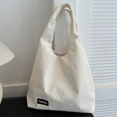 Ženska trendi hobo torba Sklopiva ležerna velika torba Svestrana samtasta torba na rame Mekana torba za višekratnu kupnju velikog kapaciteta