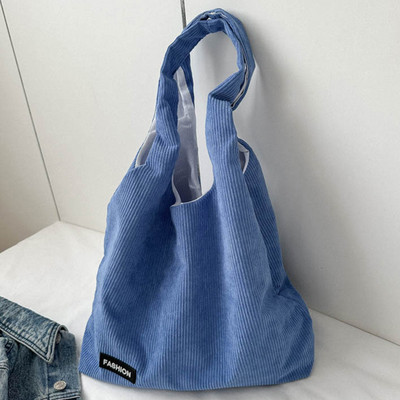 Ženska trendi hobo torba Sklopiva ležerna velika torba Svestrana samtasta torba na rame Mekana torba za višekratnu kupnju velikog kapaciteta