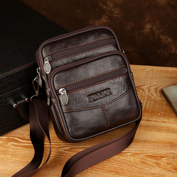 Едноцветни чанти за през рамо от естествена кожа Поясни чанти Чанти за телефон Малка чанта за през рамо през рамо Ежедневни чанти през рамо