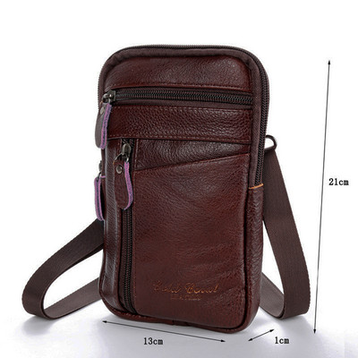 Genți de umăr din piele naturală de culoare solidă Pachete de talie Genți pentru telefon Genți pentru curea de umăr pentru piept, genți casual de tip crossbody