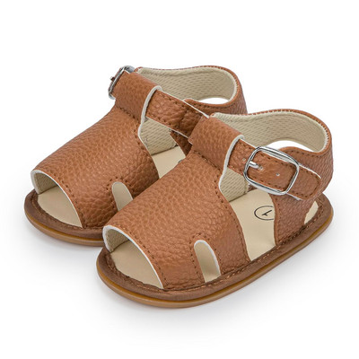 KIDSUN Pantofi de vară pentru bebeluși Băieți Fete Sandale de grădină Pantofi plati Talpă din cauciuc moale Anti-alunecare Pantofi pentru primii pe jos