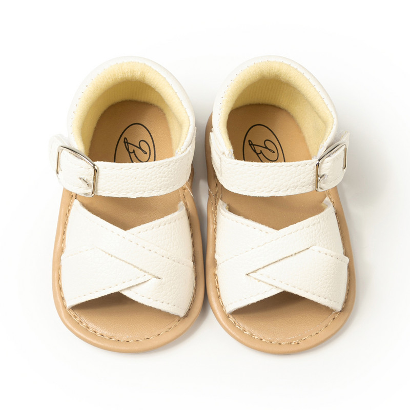 KIDSUN Pantofi de vară pentru bebeluși Băieți Fete Sandale de grădină Pantofi plati Talpă din cauciuc moale Anti-alunecare Pantofi pentru primii pe jos