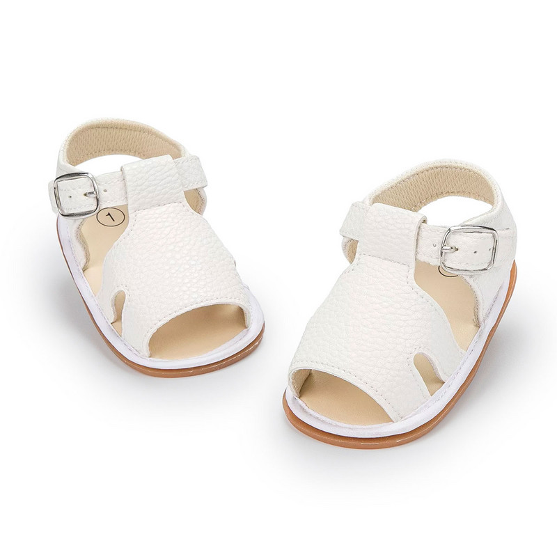 KIDSUN Pantofi de vară pentru bebeluși Băieți Fete Sandale de grădină Pantofi plati Talpă din cauciuc moale Anti-alunecare Pantofi pentru primii pe jos