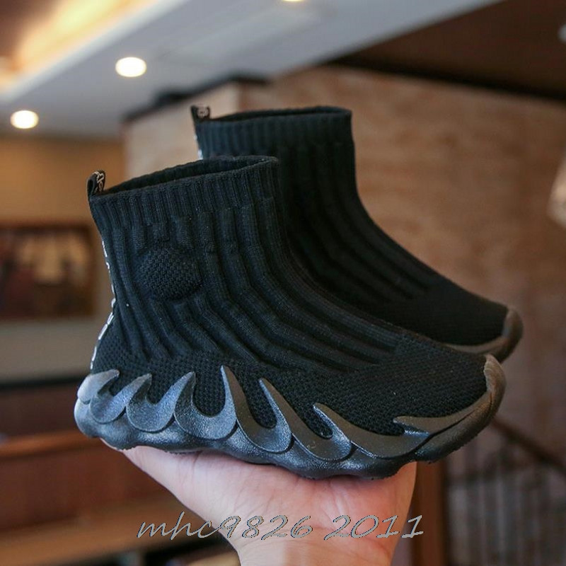 Modne čizme za djevojčice i dječake, nove jesenske dječje prozračne kratke čizme, modne dječje cipele za pletenje u obliku patchworka